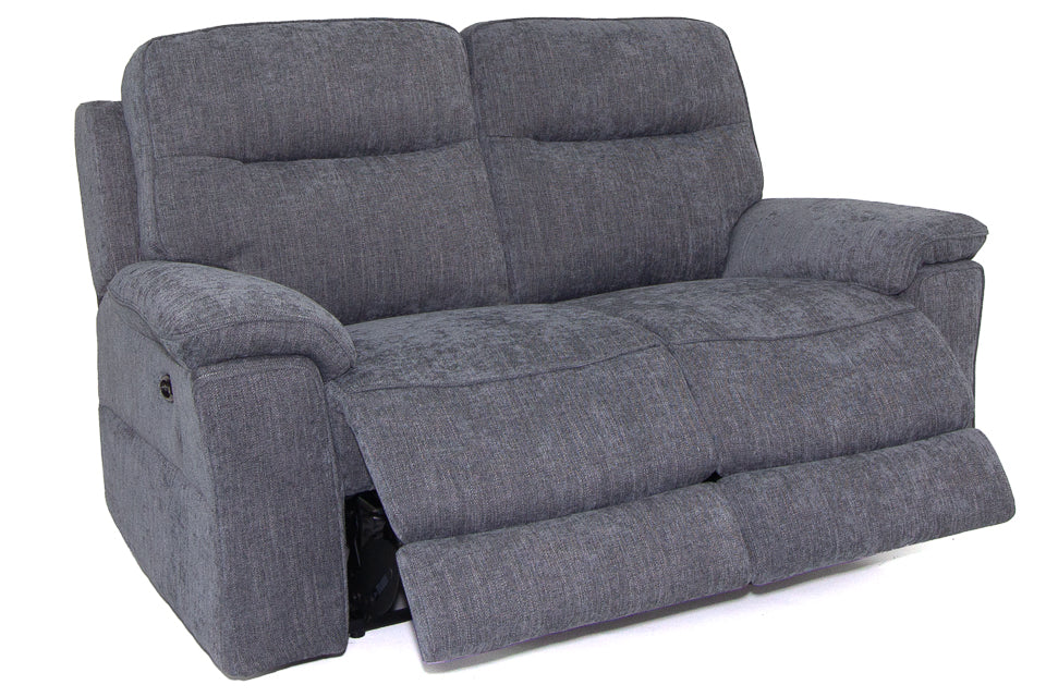 Ormond - Grey Fabric 2 Seater Power Recliner Sofa