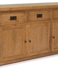 Odeon Oak 3 Door Sideboard With 3 Drawers