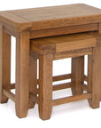 Odeon set of two Oak Nests Of Tables