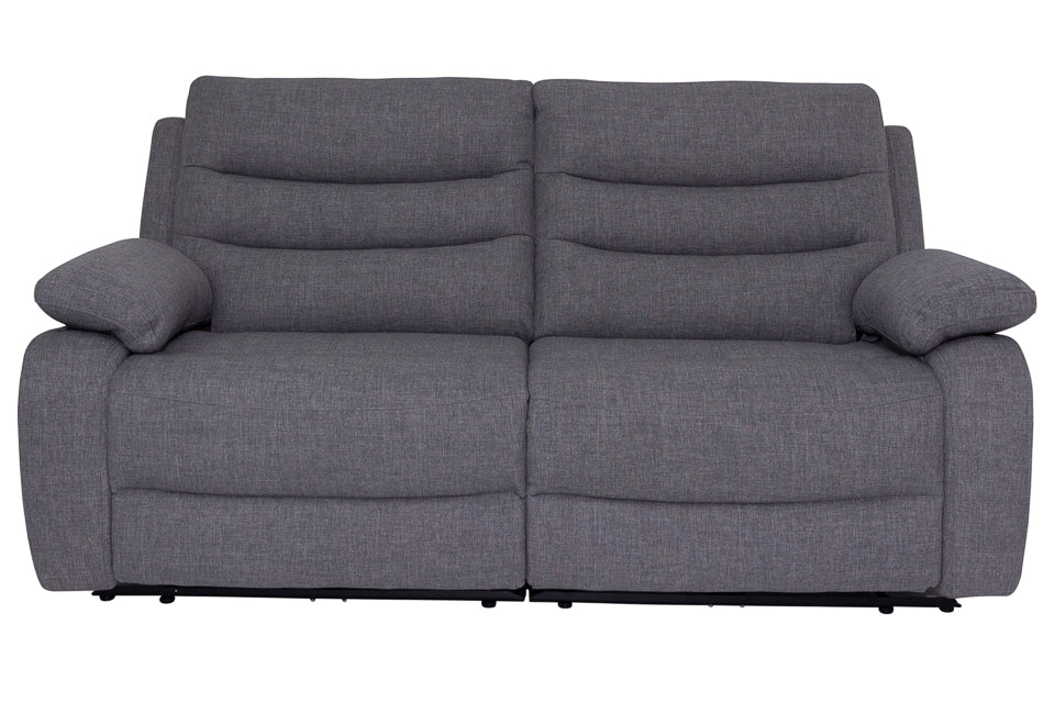 Portland - Grey Fabric 2.5 Seater Power Recliner Sofa