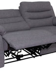 Portland - Grey Fabric 2.5 Seater Power Recliner Sofa