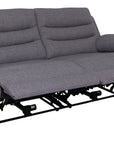 Portland - Grey Fabric 2.5 Seater Power Recliner Sofa