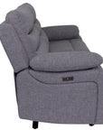 Portland - Grey Fabric 2.5 Seater Power Recliner Sofa