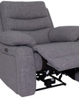 Portland - Grey Fabric Power Recliner Chair