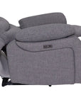 Portland - Grey Fabric Power Recliner Chair