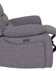 Portland - Grey Fabric Power Recliner Chair