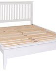 Roberto - White 5Ft King Bed Frame