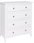 Roberto - White 5 Drawer Chest Of Drawers