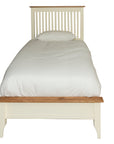 Sicily - Cream And Oak 3Ft Single Bed Frame