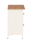 Sicily - Cream And Oak 2 Drawer Bedside Locker