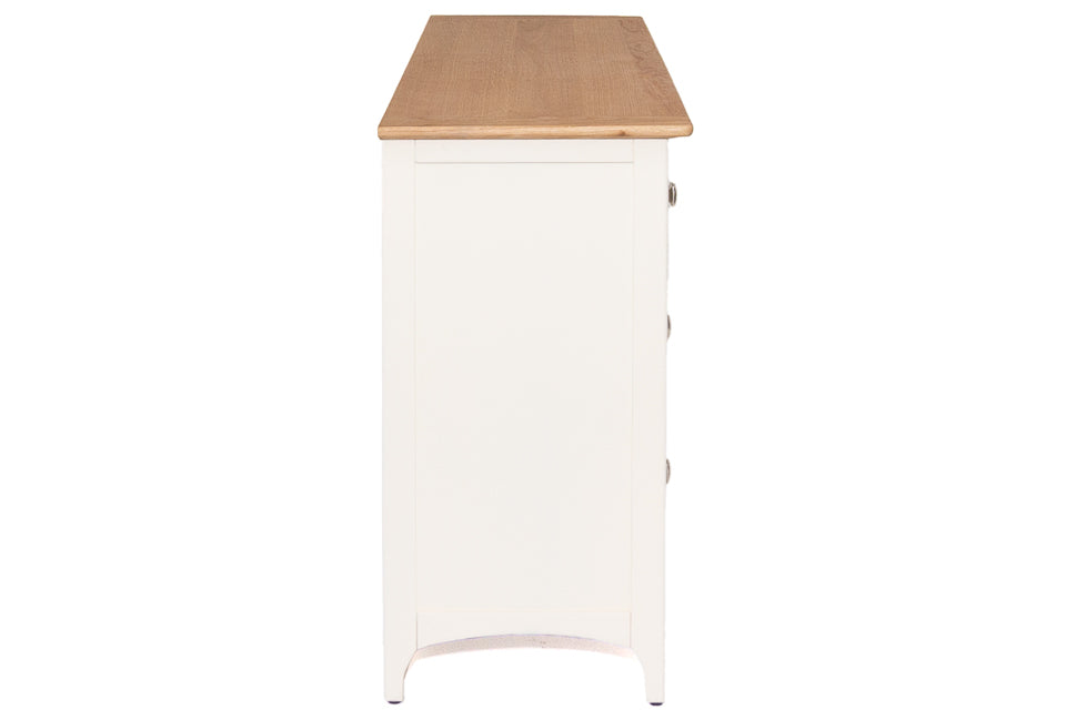 Sicily - Cream And Oak 7 Drawer Chest Of Drawers