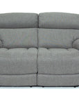 Supreme - Grey Fabric 2 Seater Power Recliner Sofa With Electric Headrest