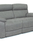 Supreme - Grey Fabric 2 Seater Power Recliner Sofa With Electric Headrest