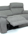 Supreme - Grey Fabric 2 Seater Power Recliner Sofa With Electric Headrest