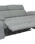 Supreme - Grey Fabric 2 Seater Power Recliner Sofa With Electric Headrest