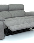 Supreme - Grey Fabric 2 Seater Power Recliner Sofa With Electric Headrest