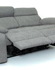 Supreme - Grey Fabric 2 Seater Power Recliner Sofa With Electric Headrest