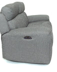 Supreme - Grey Fabric 2 Seater Power Recliner Sofa With Electric Headrest