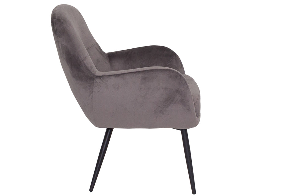 Tolka - Grey Fabric Accent Armchair