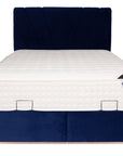 Veria - Blue Fabric 4Ft6In Double Bed Frame