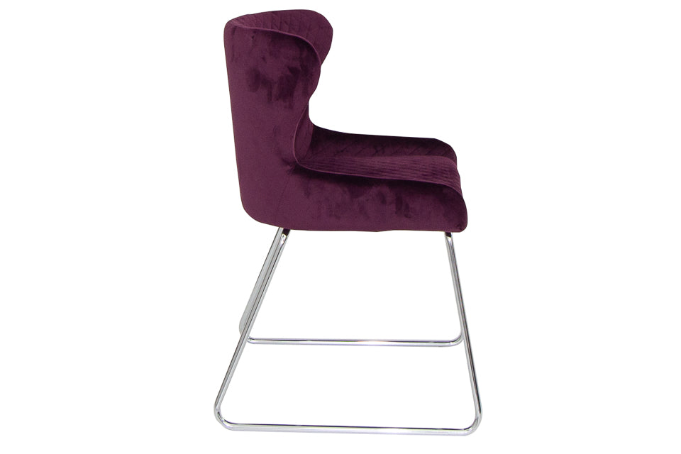 Vista - Purple Fabric Dining Chair