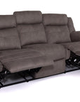 Yvette - Grey Fabric 3 Seater Recliner Sofa