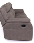Yvette - Grey Fabric 3 Seater Recliner Sofa