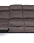 Yvette - Grey Fabric 3 Seater Recliner Sofa