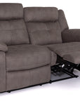 Yvette - Grey Fabric 2 Seater Recliner Sofa