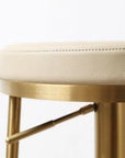 Carol - Gold And Taupe Bar Stool