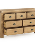 Kinvara - Oak 3 over 4 Chest Of Drawers