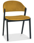 Leah Peppercorn - Yellow Velvet Dining Chair