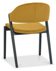 Leah Peppercorn - Yellow Velvet Dining Chair