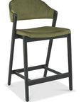 Leah Peppercorn - Green Velvet Bar Stool