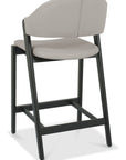 Leah Peppercorn - Taupe Faux Leather Bar Stool