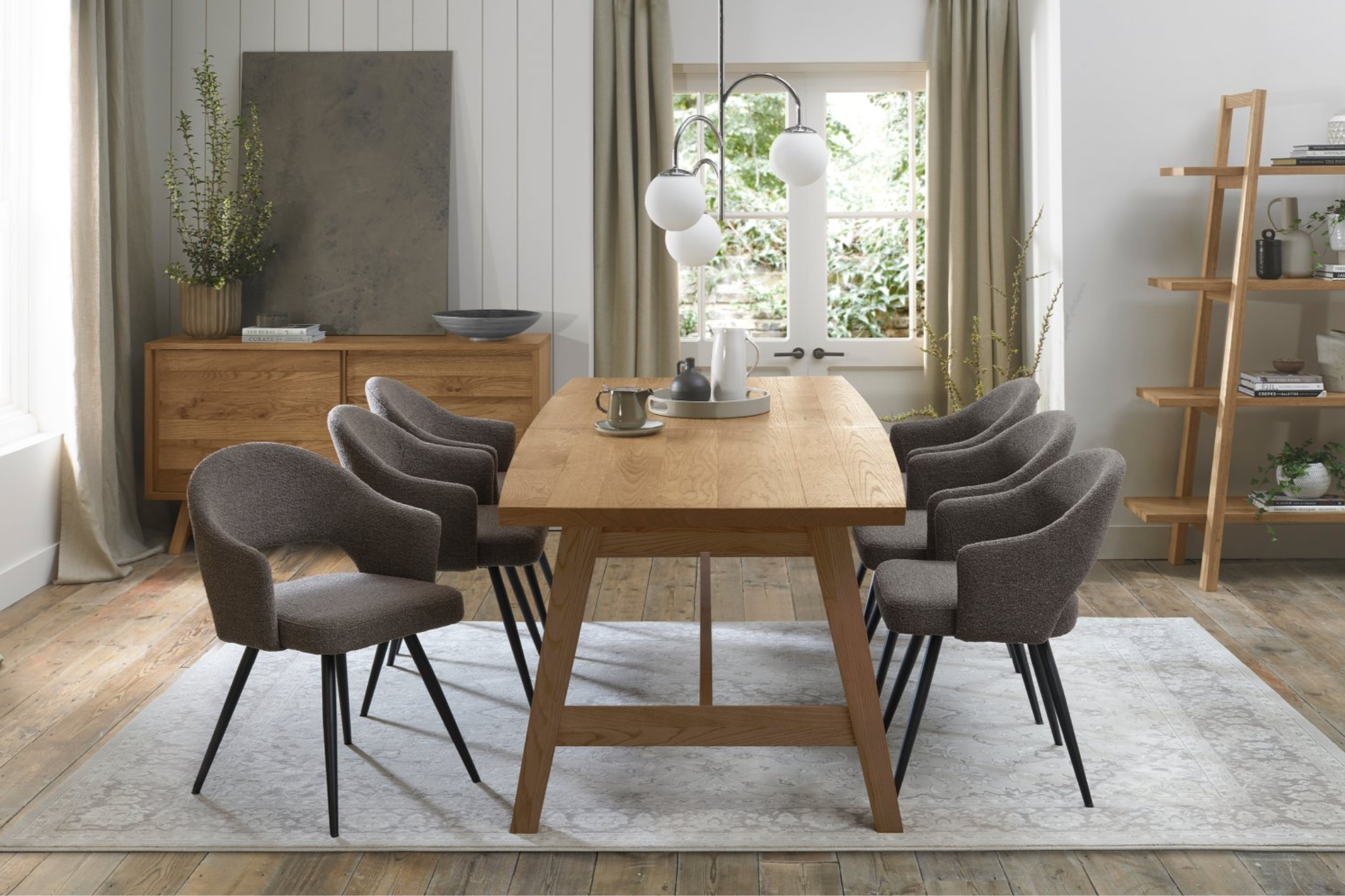 Walden - Brown Boucle Dining Chair