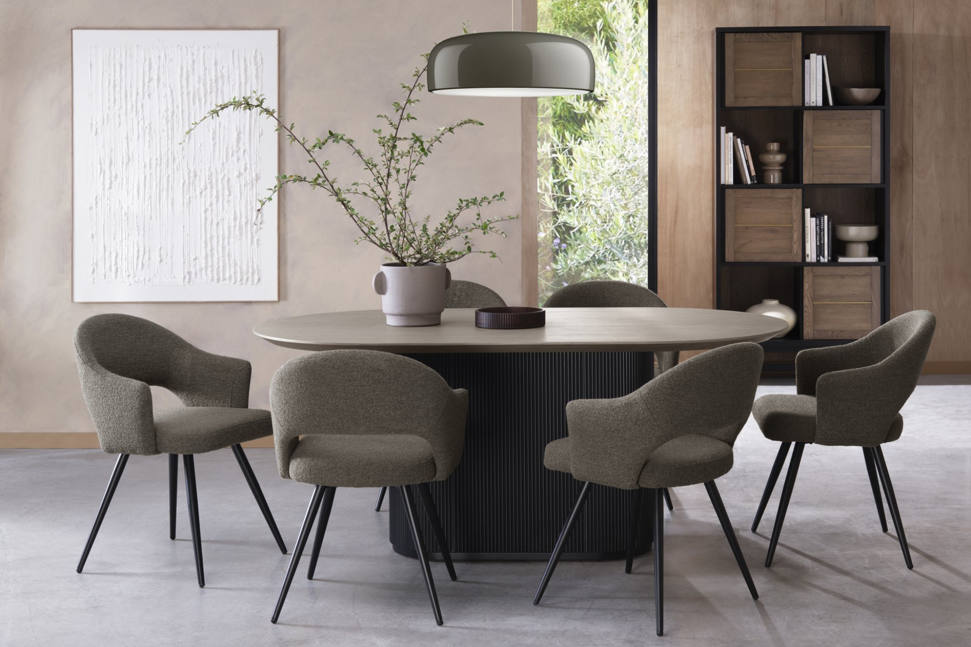 Walden - Brown Boucle Dining Chair