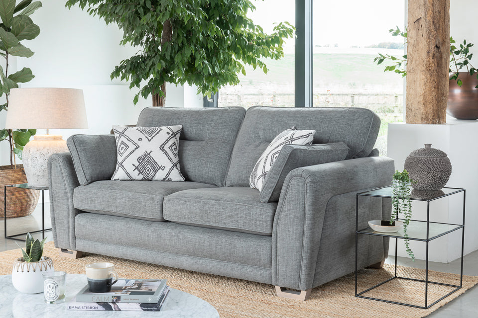 Aalto - Grey Fabric 2 Seater Sofa