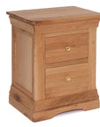 Asbury - Oak 3 Drawer Bedside Locker