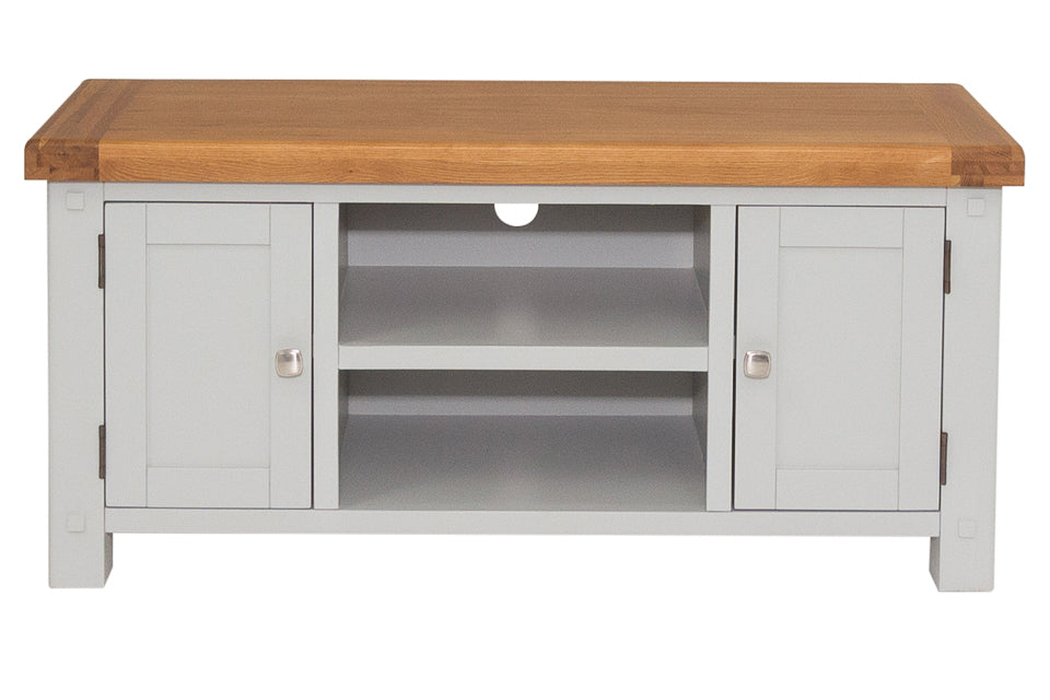 Bandon - Grey And Oak 2 Door Straight Tv Entertainment Unit