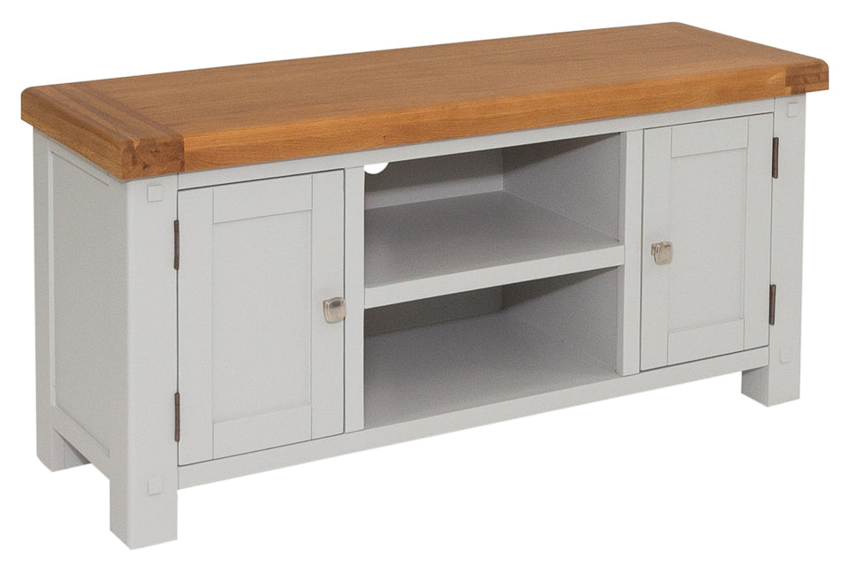 Bandon - Grey And Oak 2 Door Straight Tv Entertainment Unit