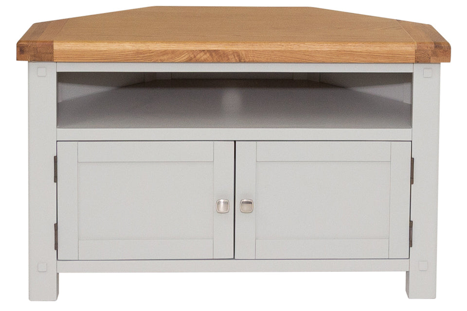 Bandon - Grey And Oak 2 Door Corner Tv Entertainment Unit