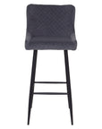 Bellini - Grey Fabric Bar Stool