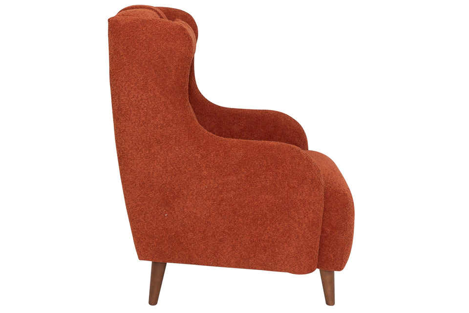 Bentley - Orange Fabric Armchair