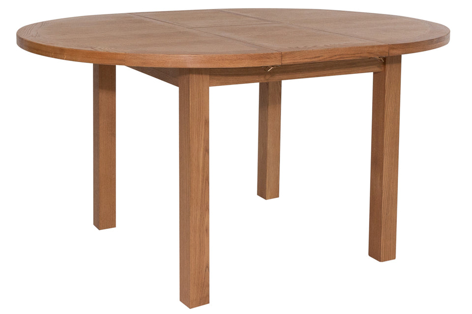 Bray - Oak 120-160Cm Extension Round Dining Table