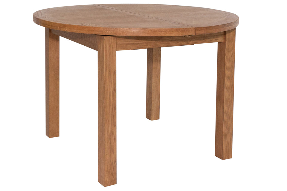 Bray - Oak 120-160Cm Extension Round Dining Table