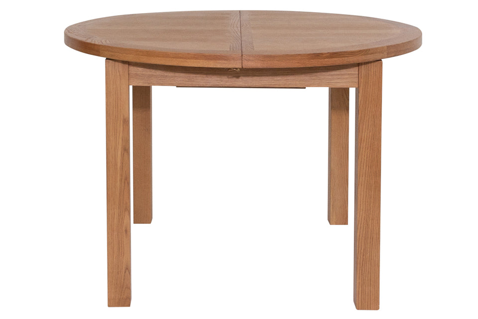 Bray - Oak 120-160Cm Extension Round Dining Table