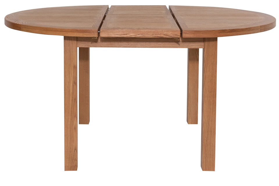 Bray - Oak 120-160Cm Extension Round Dining Table