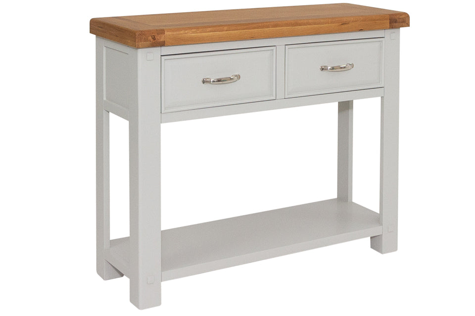 Bandon Grey And Oak 2 Door Wide Console Table