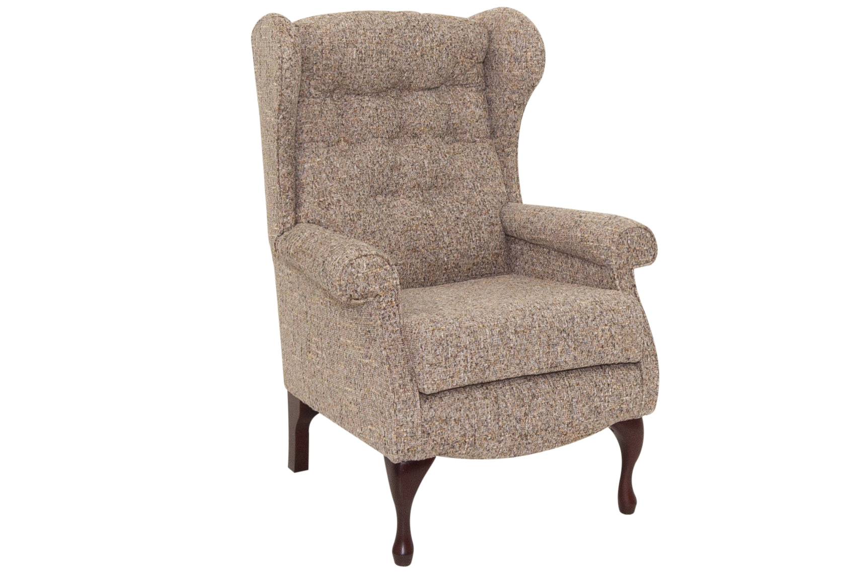 Brompton Brown fabric Fire Side Chair